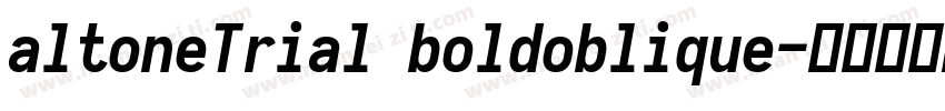 altoneTrial boldoblique字体转换